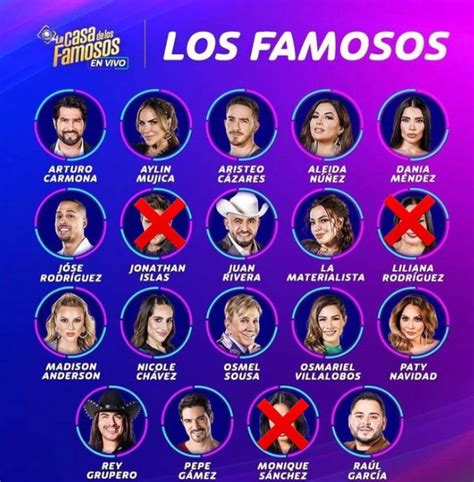 casa de los famosos cast